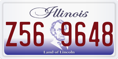 IL license plate Z569648