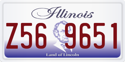 IL license plate Z569651