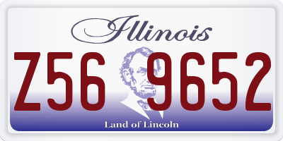 IL license plate Z569652