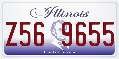 IL license plate Z569655