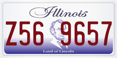 IL license plate Z569657
