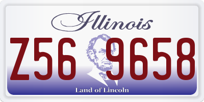 IL license plate Z569658