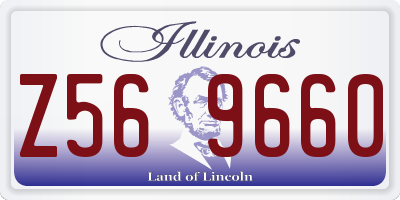 IL license plate Z569660