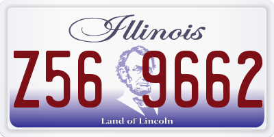 IL license plate Z569662