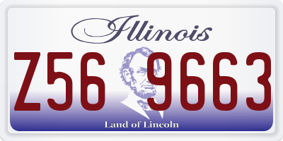 IL license plate Z569663