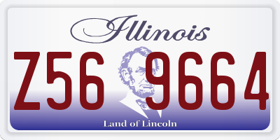 IL license plate Z569664