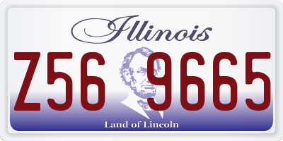 IL license plate Z569665