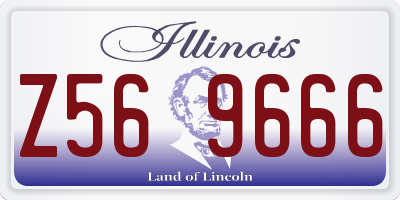 IL license plate Z569666