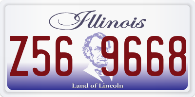 IL license plate Z569668