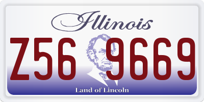 IL license plate Z569669