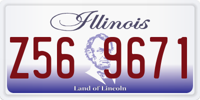 IL license plate Z569671