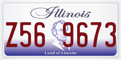 IL license plate Z569673