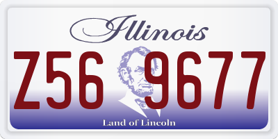 IL license plate Z569677