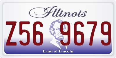 IL license plate Z569679