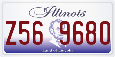 IL license plate Z569680