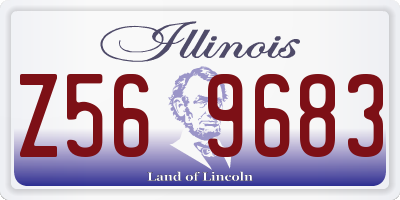 IL license plate Z569683