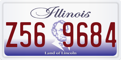 IL license plate Z569684