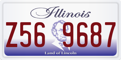 IL license plate Z569687