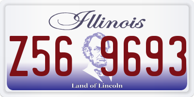 IL license plate Z569693