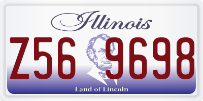 IL license plate Z569698