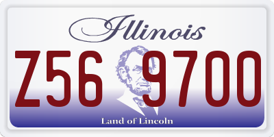 IL license plate Z569700