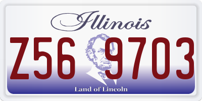 IL license plate Z569703