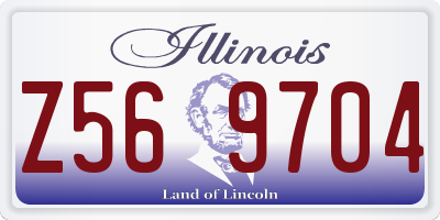 IL license plate Z569704