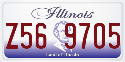 IL license plate Z569705