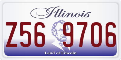 IL license plate Z569706