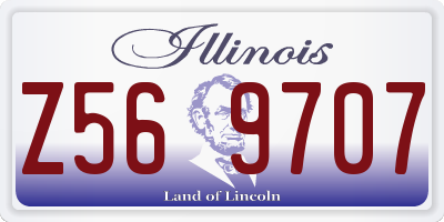 IL license plate Z569707