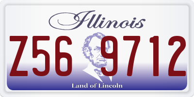 IL license plate Z569712
