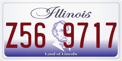 IL license plate Z569717