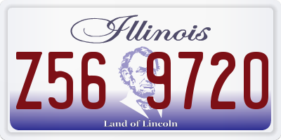IL license plate Z569720