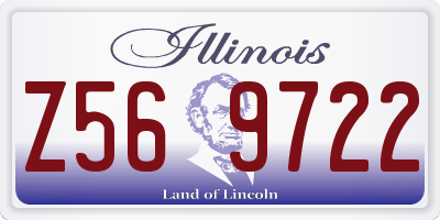 IL license plate Z569722