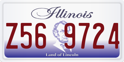 IL license plate Z569724