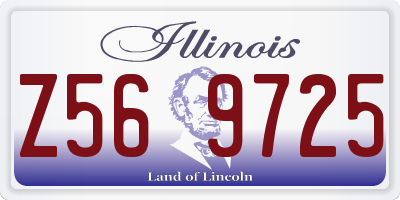 IL license plate Z569725
