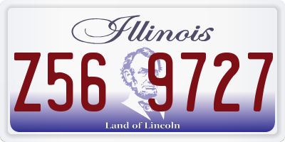 IL license plate Z569727