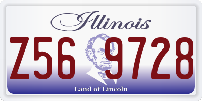 IL license plate Z569728