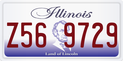 IL license plate Z569729