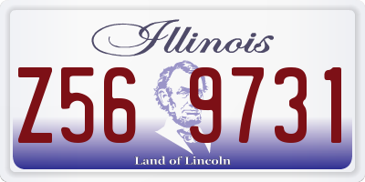 IL license plate Z569731