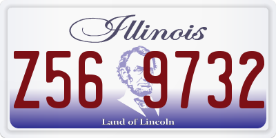 IL license plate Z569732