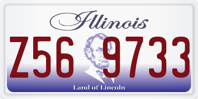 IL license plate Z569733