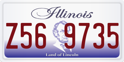 IL license plate Z569735