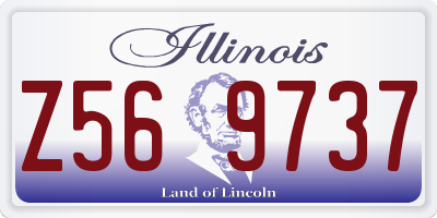 IL license plate Z569737