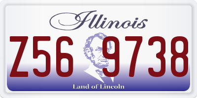 IL license plate Z569738
