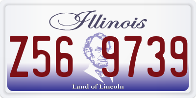 IL license plate Z569739