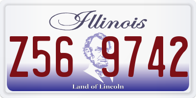 IL license plate Z569742