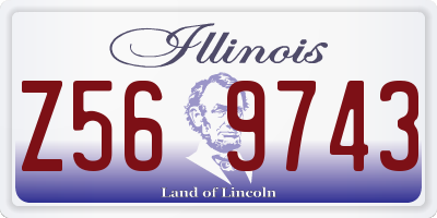 IL license plate Z569743
