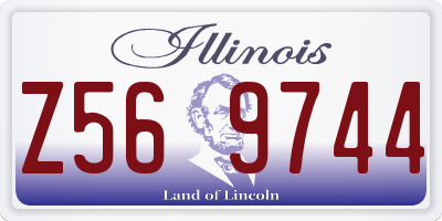 IL license plate Z569744