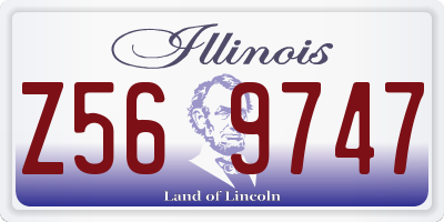 IL license plate Z569747